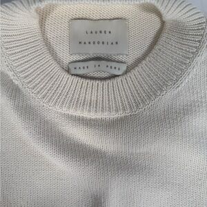 Lauren Manoogian White Crewneck